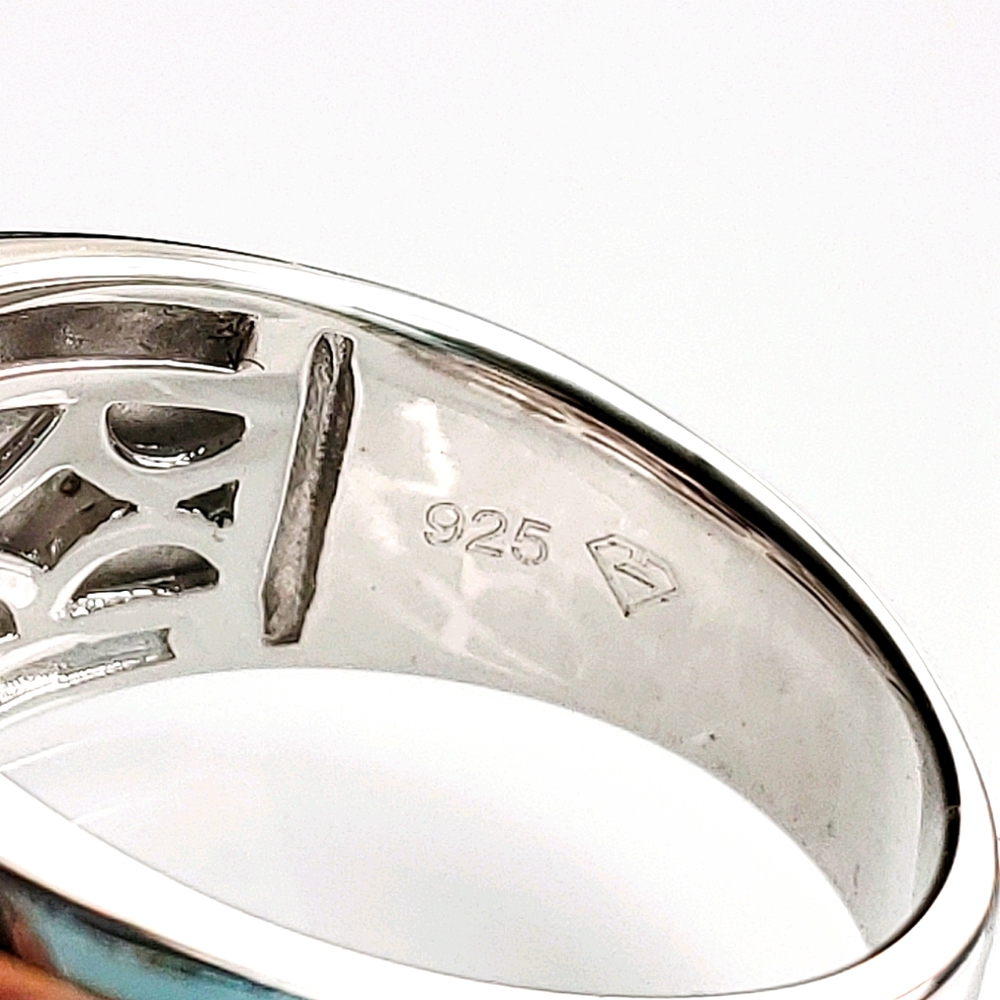 Solid Sterling Silver Men's Ring - image 4